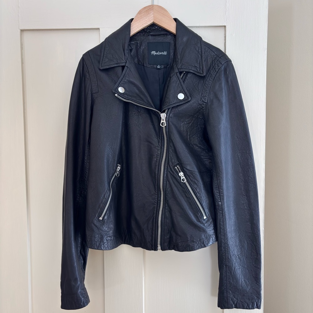 Black Leather Motorcycle Jacket